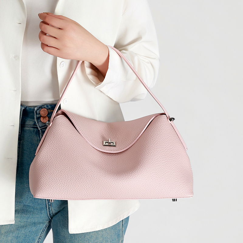 Luxury Bags Europe - Women's Genuine Leather Handbag Fashionable Retro