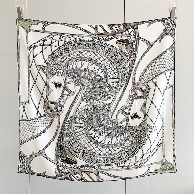 Luxury Bags And Accessories - 100% Silk Scarf 90CM Luxury Twill