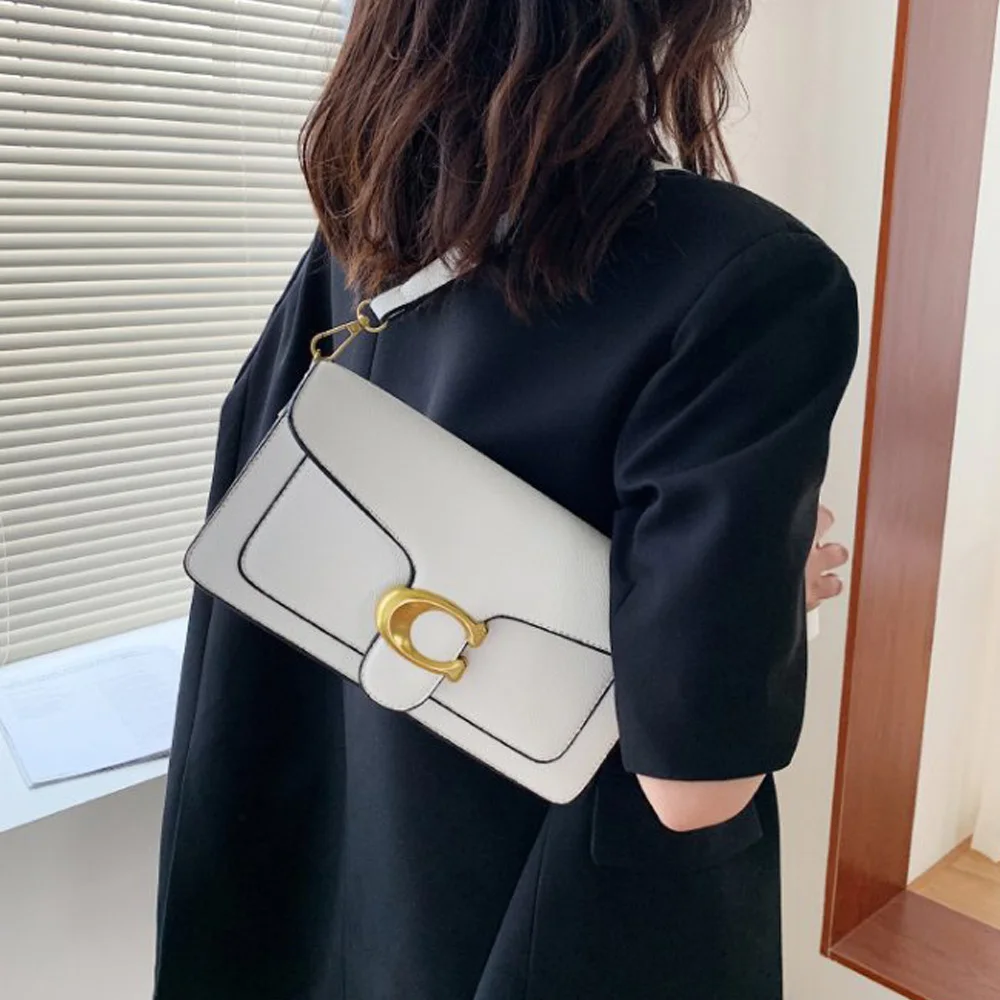 Luxury Bags Coach - 2026 Classic Litchi Grain Underarm Shoulder