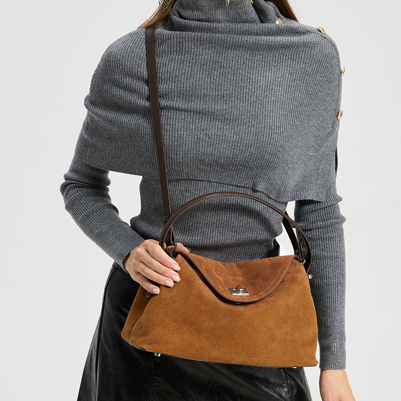 Women's Natural Suede Leather  - Luxury Bags Coach ulasan dan harga