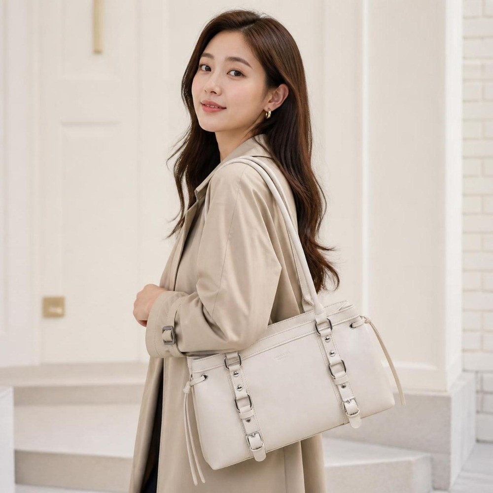 Durable Structured Shape Women - Structured Handbag Top Handle ulasan dan harga