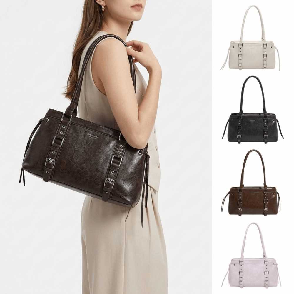 Durable Structured Shape Women - Structured Handbag Top Handle ulasan dan harga