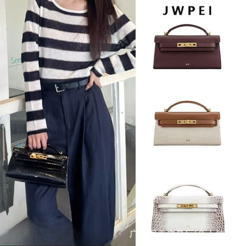 JW PEI Noor Women's Croc Embos - Structured Handbag Top Handle ulasan dan harga