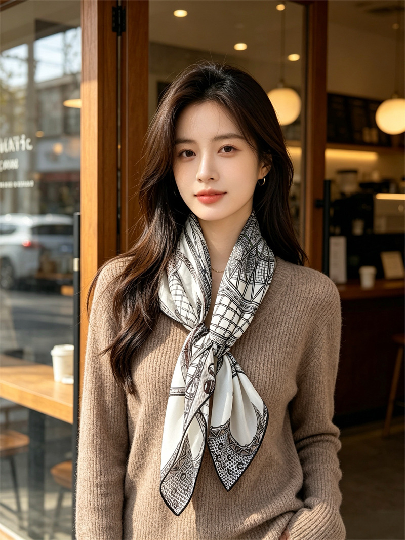 100% Silk Scarf 90CM Luxury Tw - Luxury Bags And Accessories ulasan dan harga