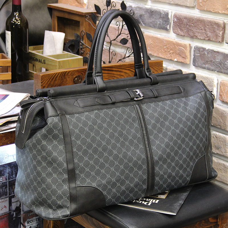 Fashion Plaid Travel Bag Men H - Luxury Bags Luggage ulasan dan harga