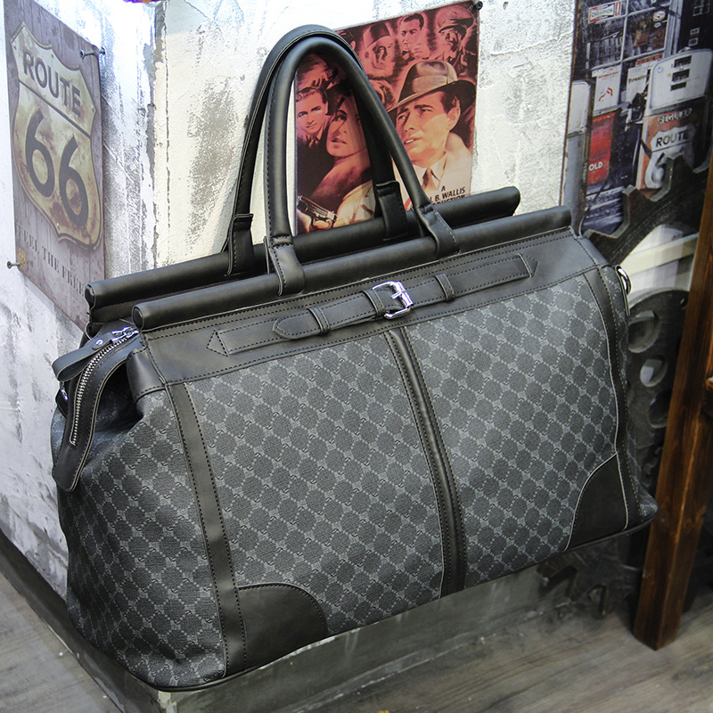 Fashion Plaid Travel Bag Men H - Luxury Bags Luggage ulasan dan harga