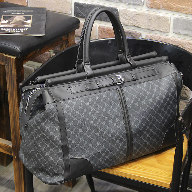 Fashion Plaid Travel Bag Men H - Luxury Bags Luggage ulasan dan harga