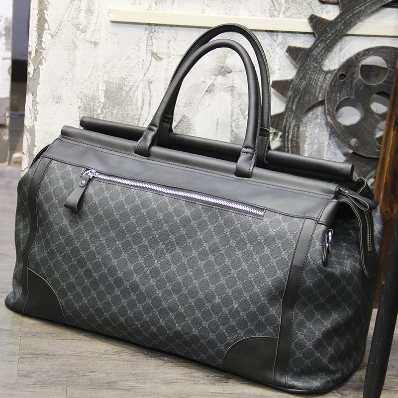 Fashion Plaid Travel Bag Men H - Luxury Bags Luggage ulasan dan harga