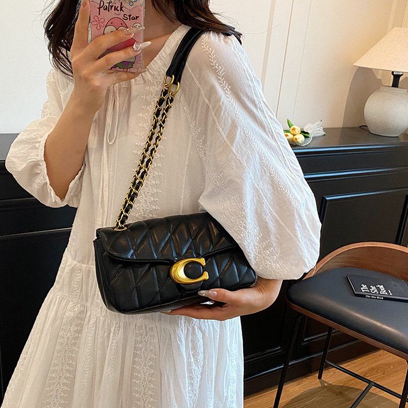 Women Quilted Leather Shoulder - Luxury Bags Coach ulasan dan harga