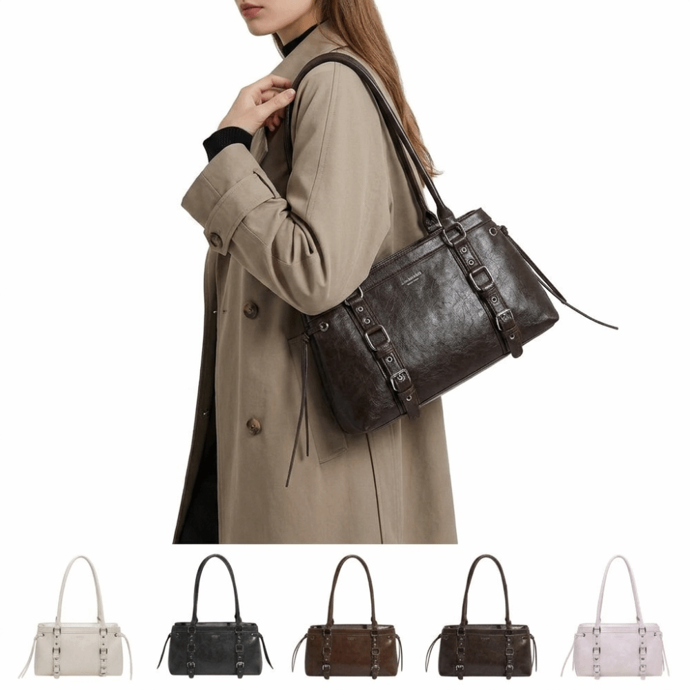 Durable Structured Shape Women - Structured Handbag Top Handle ulasan dan harga