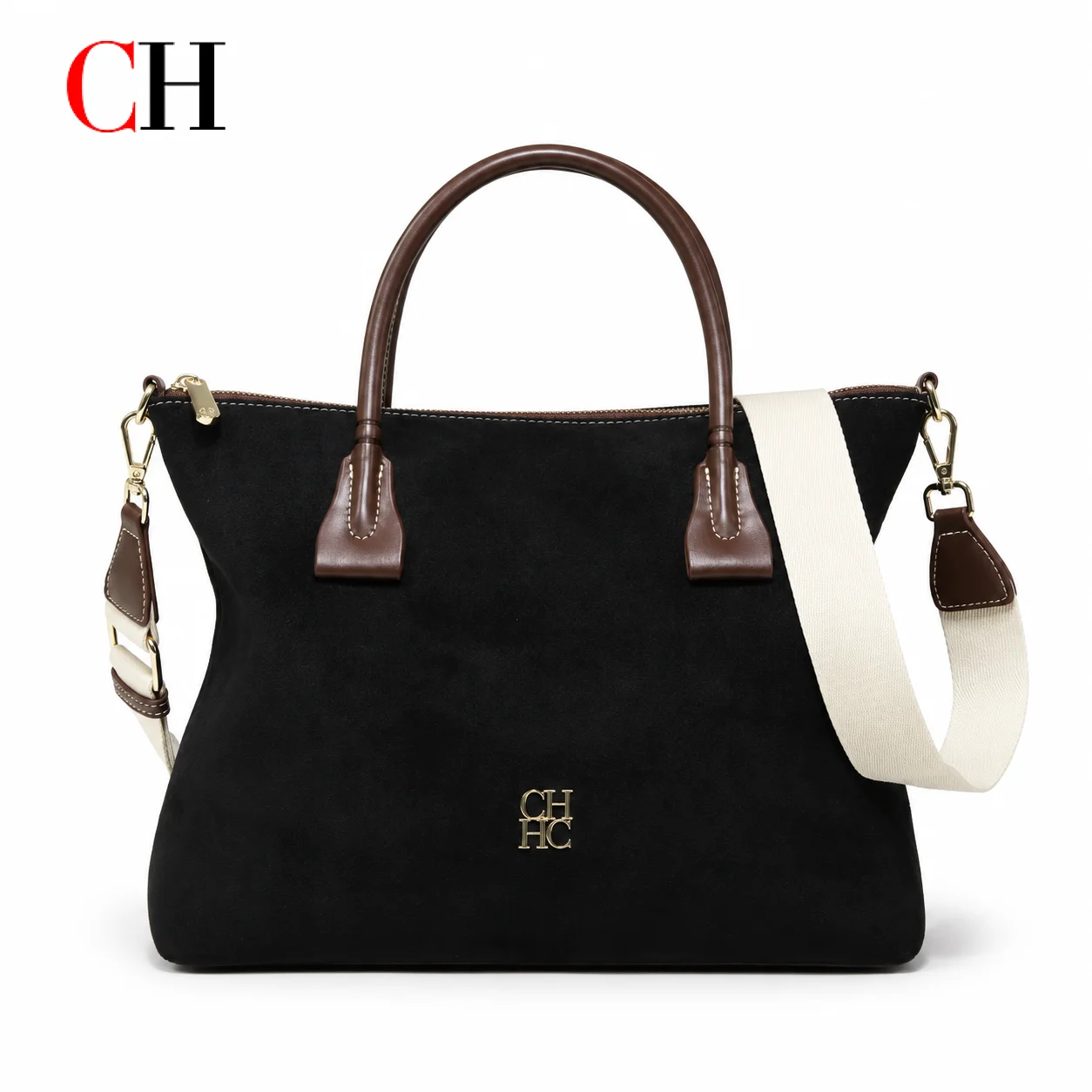 CH Premium Womens Suede Tote B - Structured Handbag Top Handle ulasan dan harga