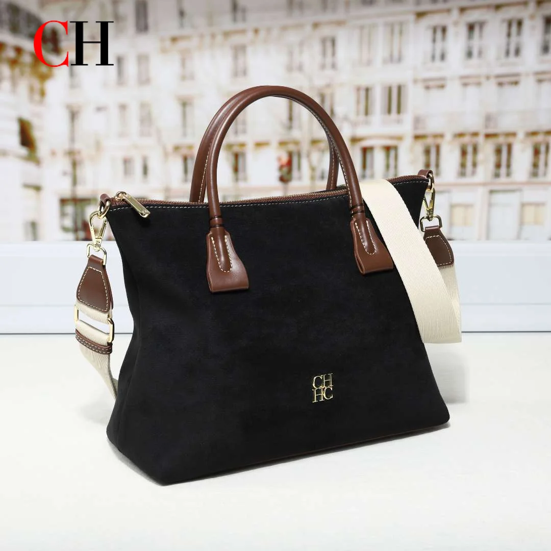 CH Premium Womens Suede Tote B - Structured Handbag Top Handle ulasan dan harga