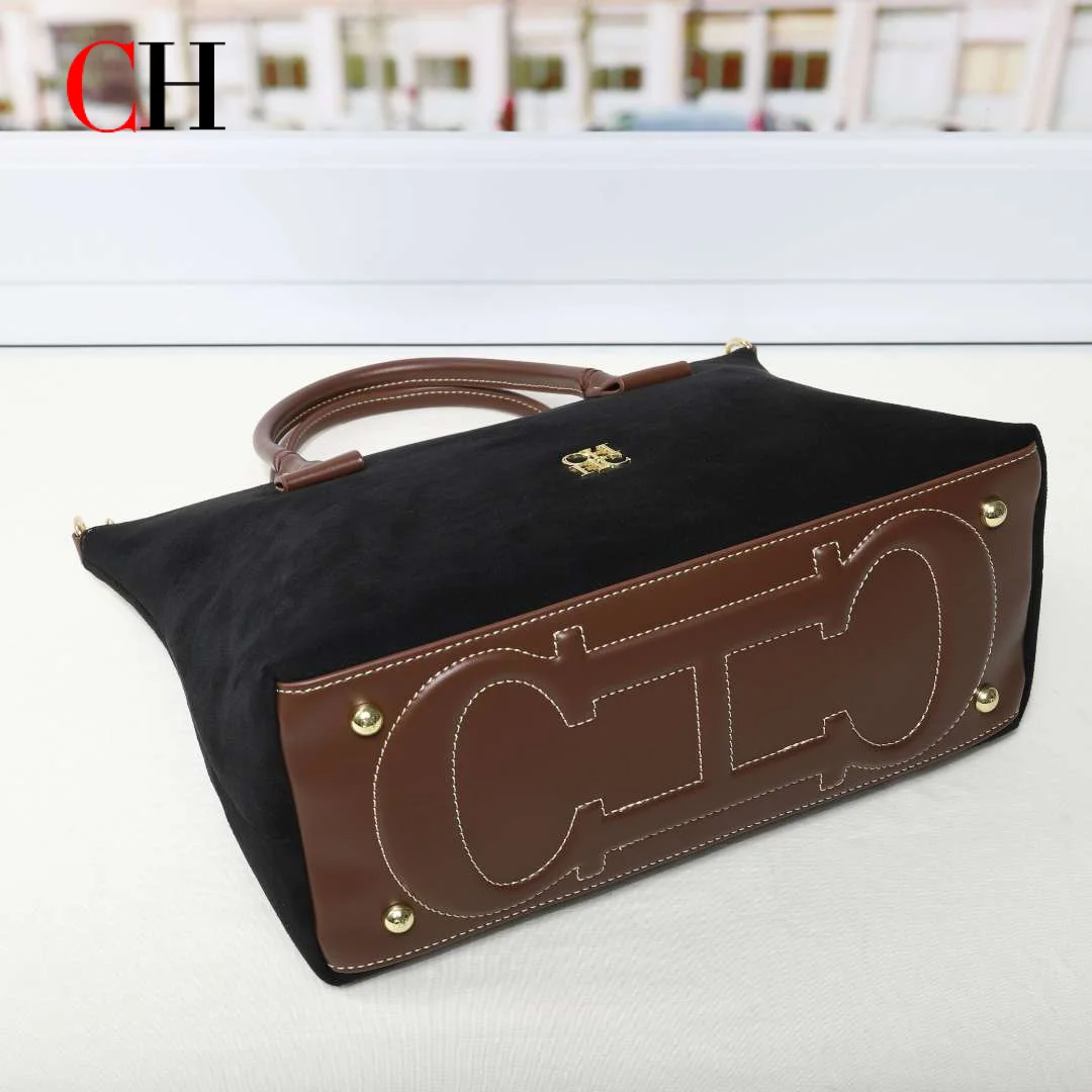 CH Premium Womens Suede Tote B - Structured Handbag Top Handle ulasan dan harga