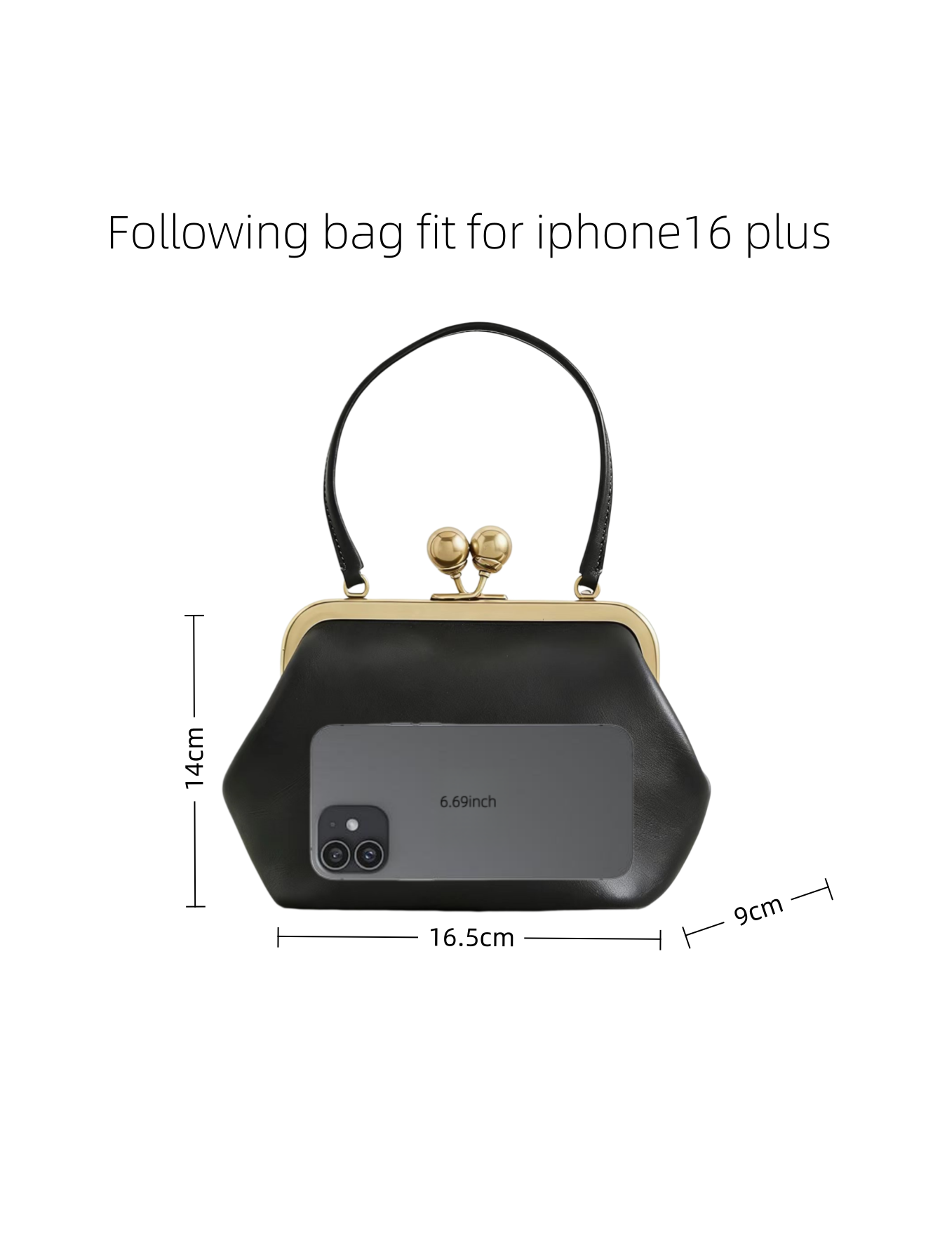 women small kisslock top handl - Structured Handbag Top Handle ulasan dan harga