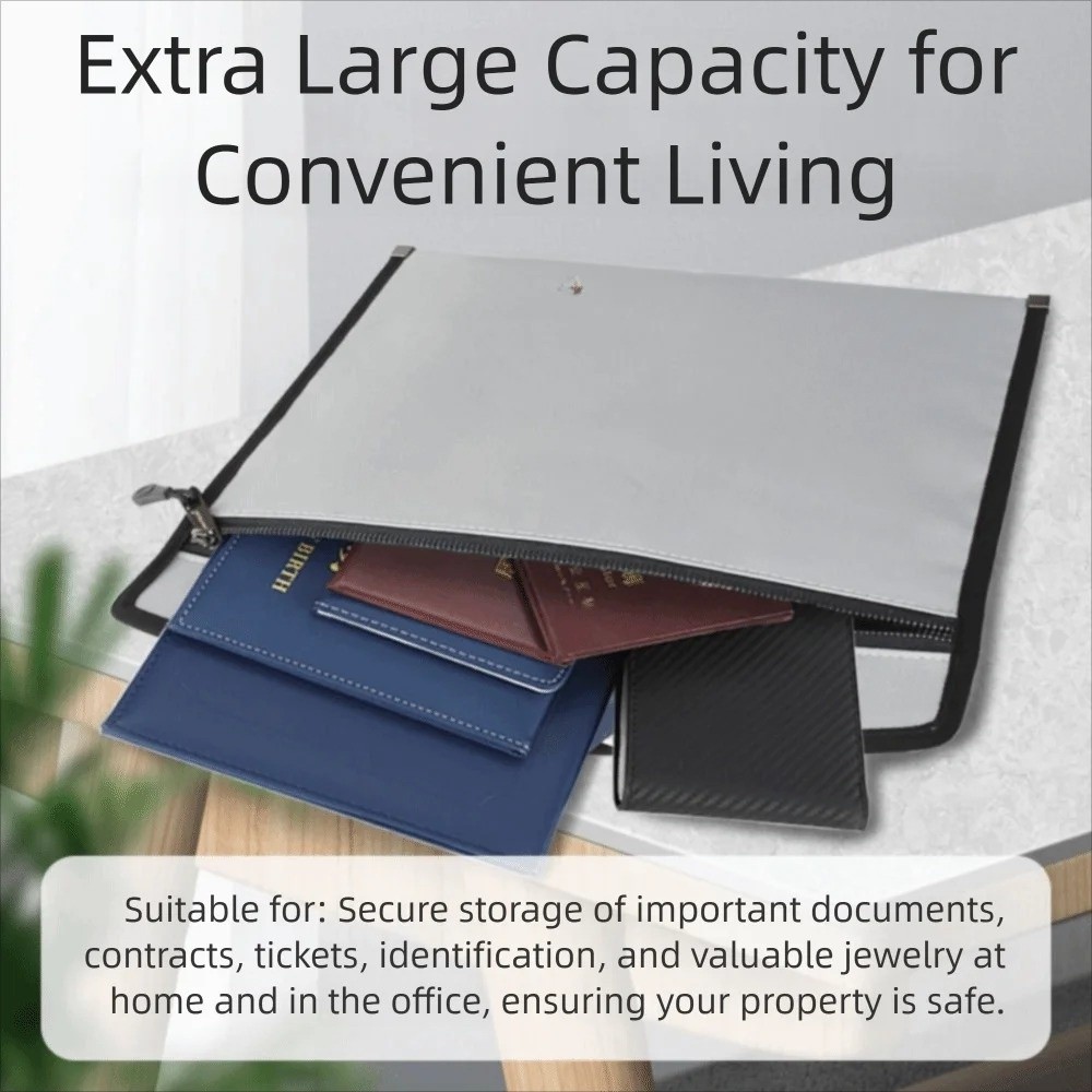 Waterproof Fireproof Document  - Structured Handbag Top Handle ulasan dan harga