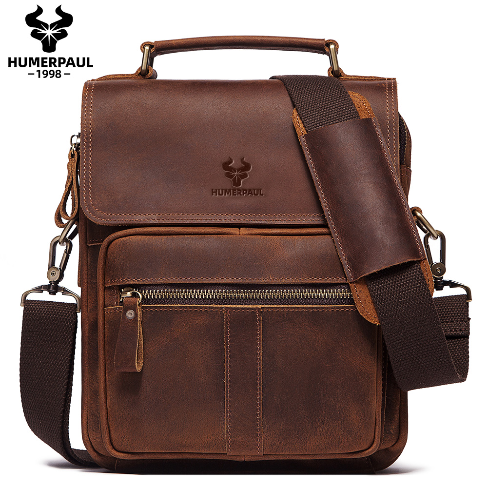 HUMERPAUL Genuine Leather Men' - Luxury Bags Coach ulasan dan harga