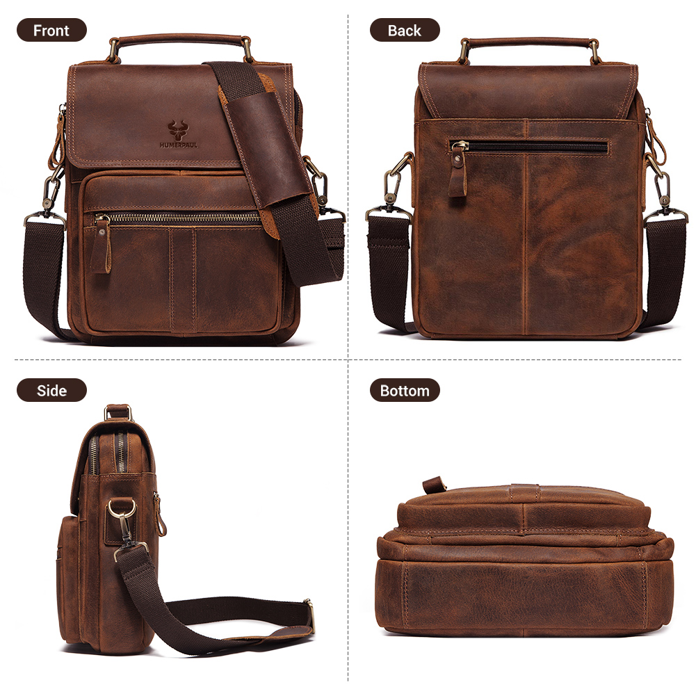 HUMERPAUL Genuine Leather Men' - Luxury Bags Coach ulasan dan harga