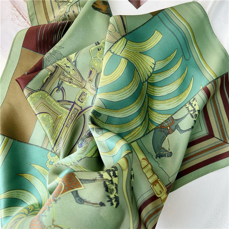 65CM Green Silk Scarf Luxury D - Luxury Bags And Accessories ulasan dan harga