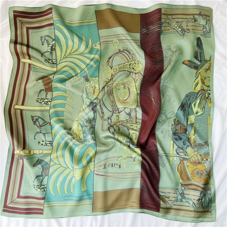 65CM Green Silk Scarf Luxury D - Luxury Bags And Accessories ulasan dan harga