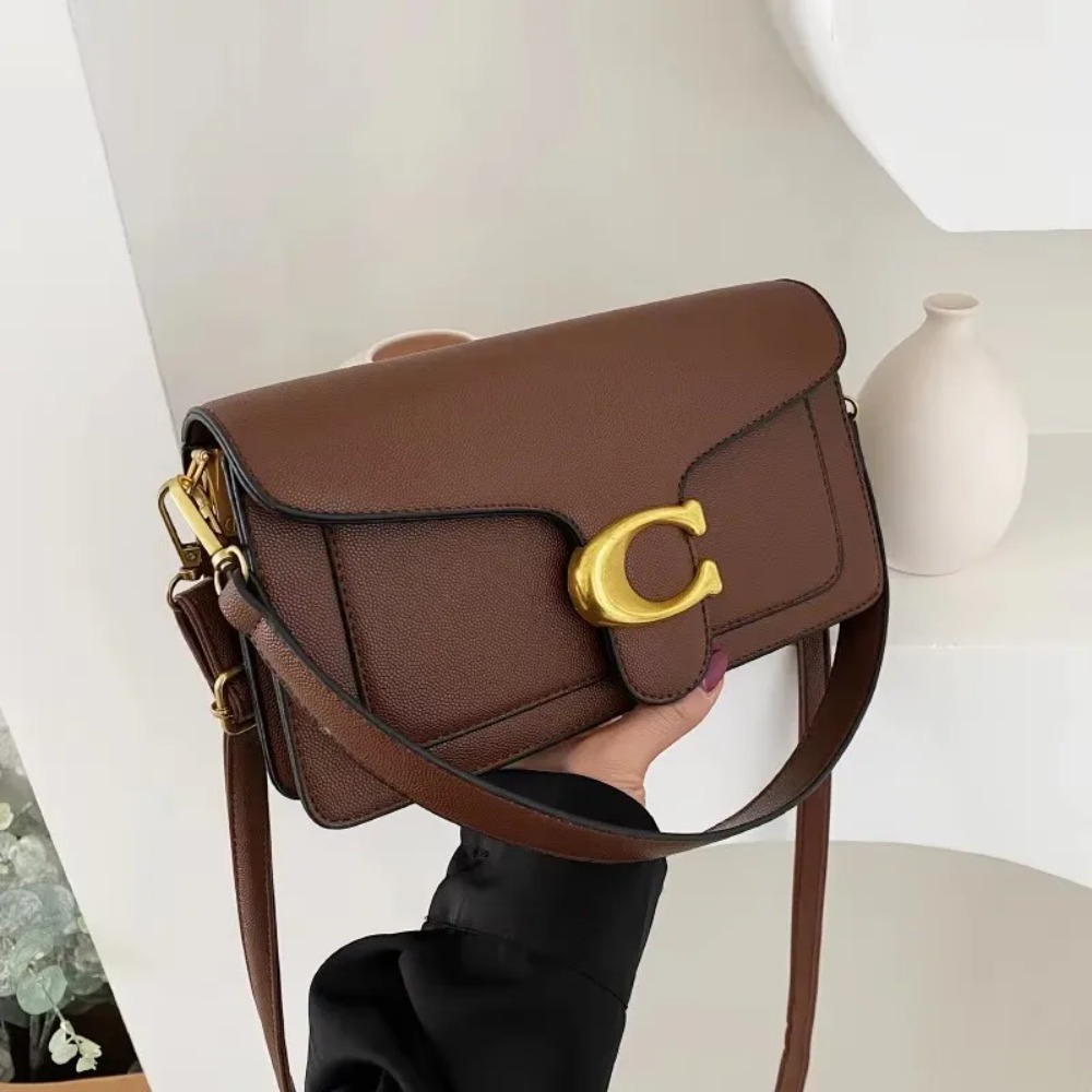 Caviar Grain Small Square Cros - Luxury Bags Coach ulasan dan harga