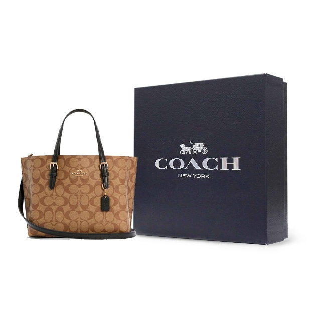 COACH Mollie Coated Canvas Wit - Luxury Bags Coach ulasan dan harga