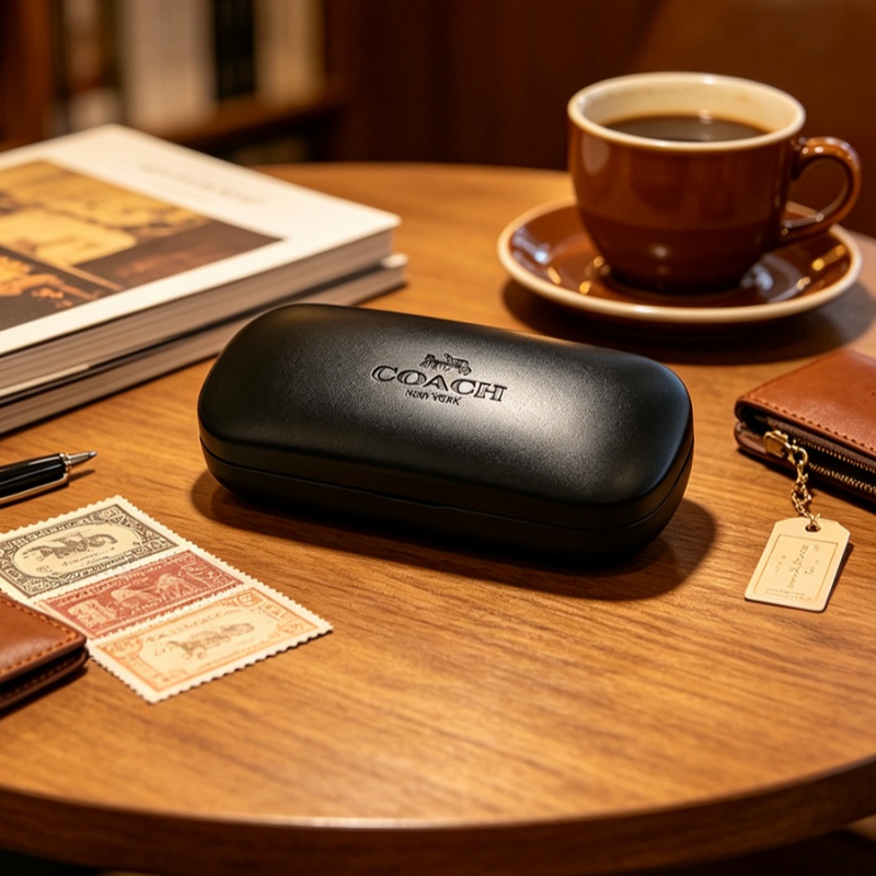 COACH Black Hard Glasses Case  - Luxury Bags Coach ulasan dan harga