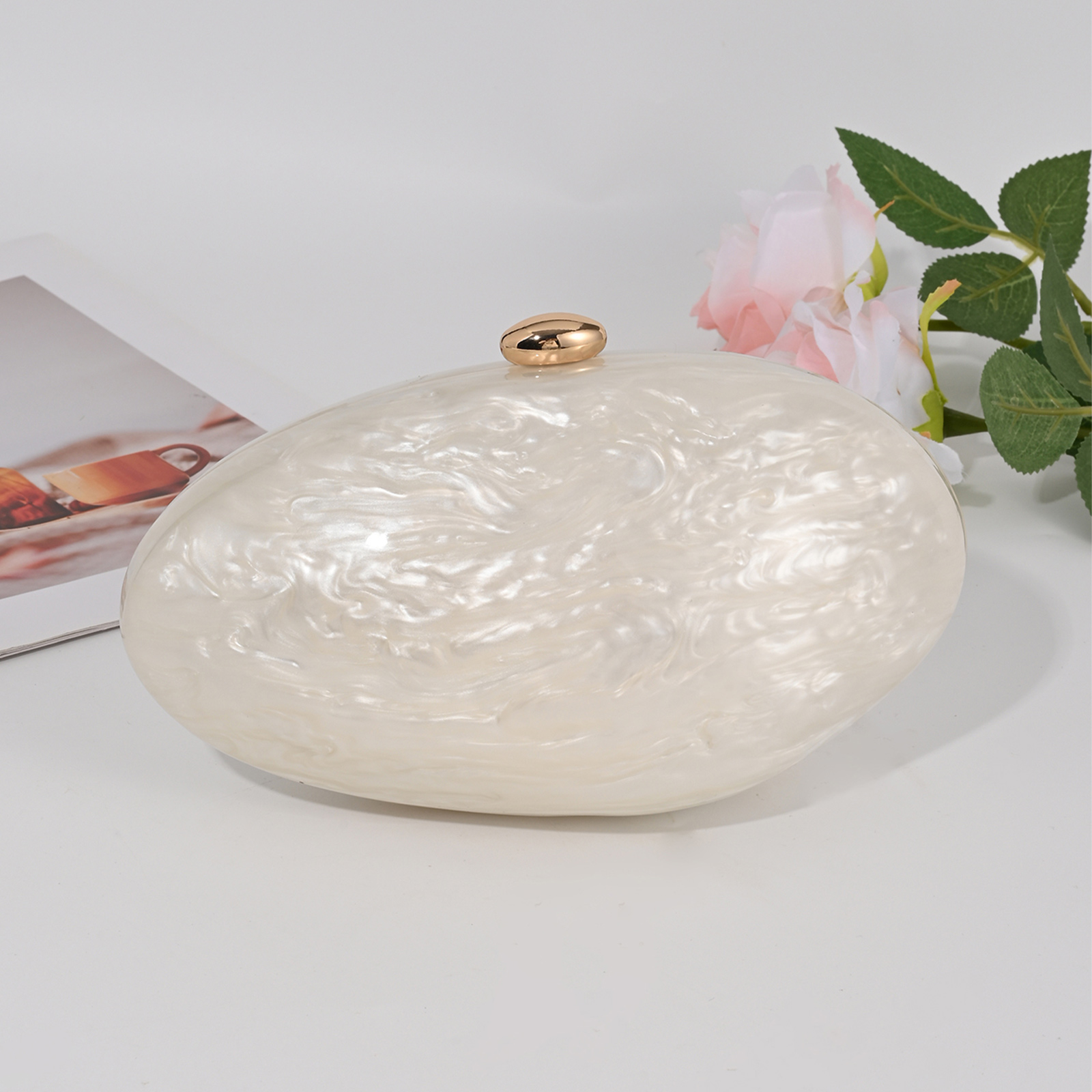 Fashion Acrylic Shell Clutch E - Luxury Bags Medium Size ulasan dan harga